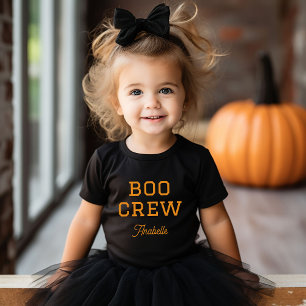 Boo Crew Monogrammed Halloween Baby Bodysuit
