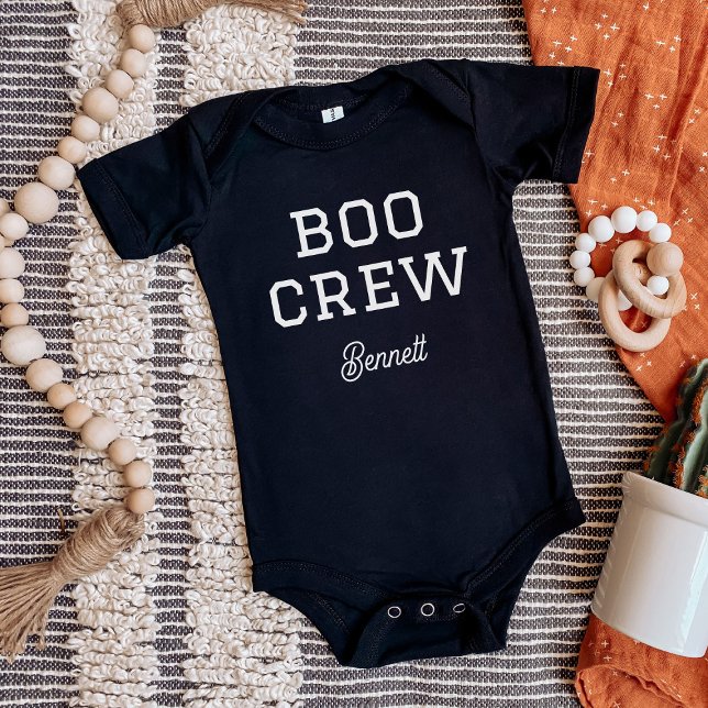 Boo Crew Monogrammed Halloween Baby Bodysuit (Creator Uploaded)