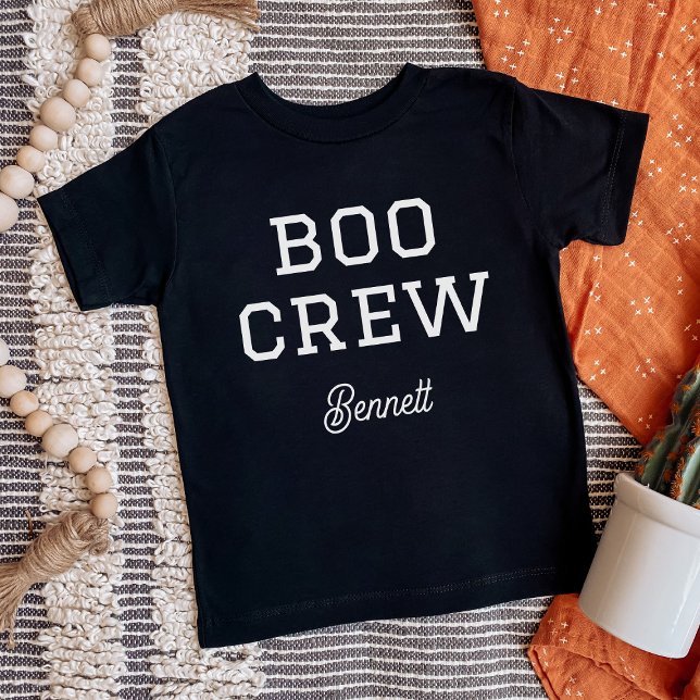 Boo Crew Monogrammed Halloween Baby T-Shirt (Creator Uploaded)