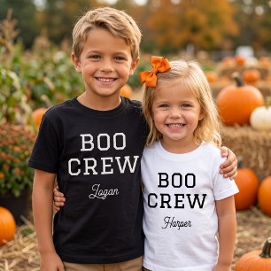 Boo Crew Monogrammed Halloween Baby T-Shirt