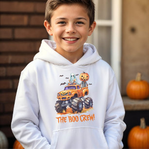 Boo Crew Monster Truck Halloween Hoodie for Boys