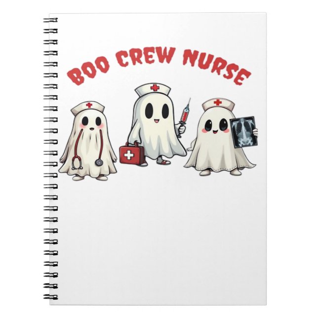BOO CREW NURSE Essential T-Shirt Notebook (Front)