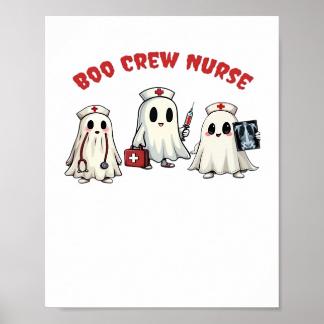 BOO CREW NURSE Essential T-Shirt Poster (Front)