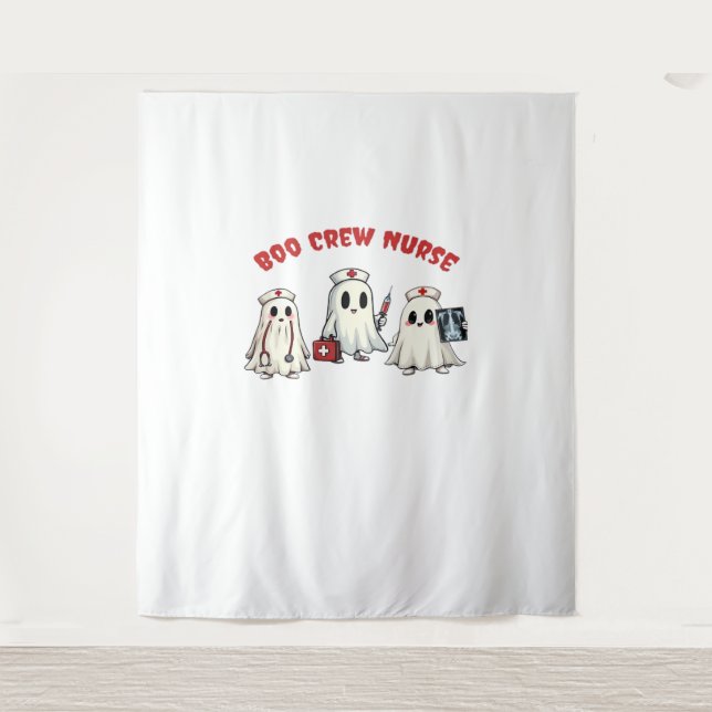 BOO CREW NURSE Essential T-Shirt Tapestry (Front)