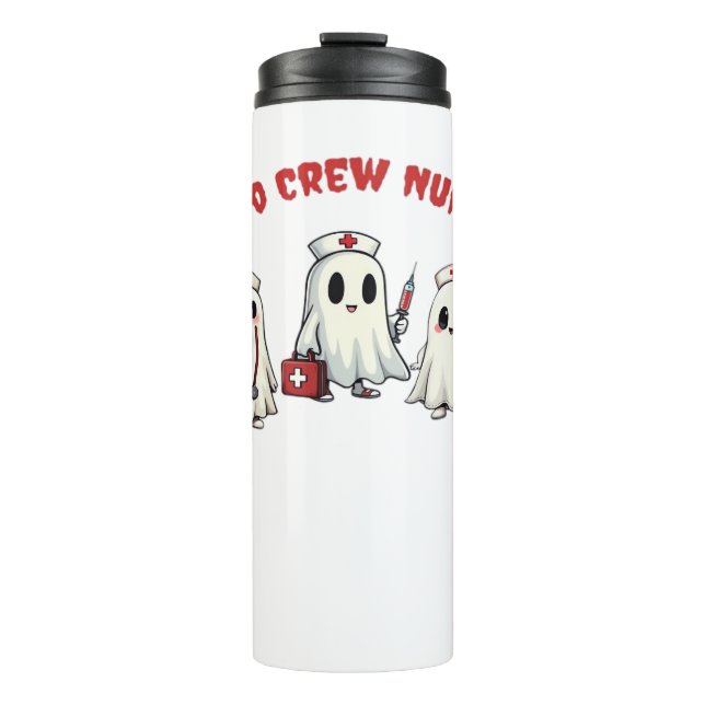 BOO CREW NURSE Essential T-Shirt Thermal Tumbler (Front)