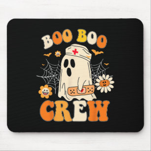 Boo Crew Nurse For Women Men Halloween Outfits Era Mouse Pad