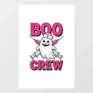 Boo Crew Nurse Ghost Halloween Vector Design_1