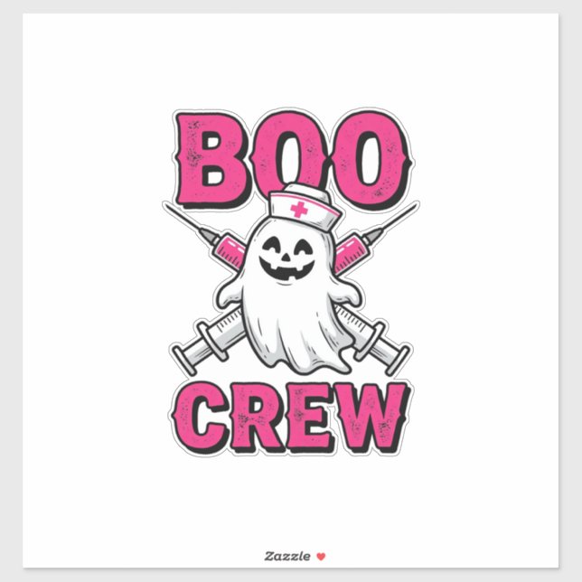 Boo Crew Nurse Ghost Halloween Vector Design_1 (Sheet)