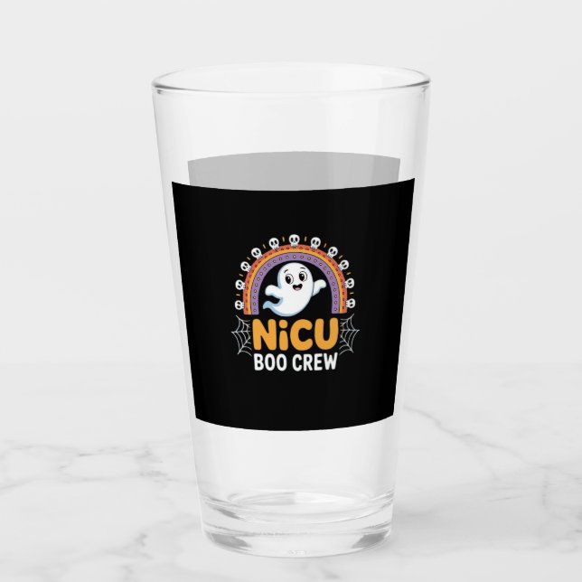 Boo Crew Nurse Halloween for Nurses Ghost Essentia Glass (Front)