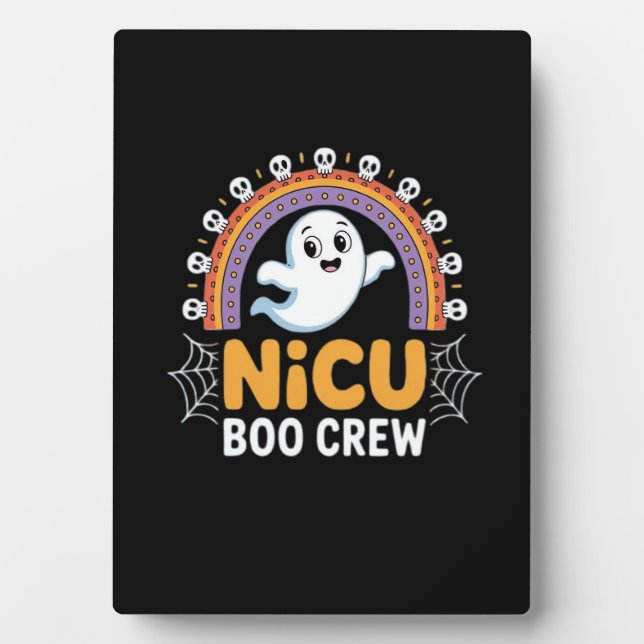 Boo Crew Nurse Halloween for Nurses Ghost Essentia Plaque (Front)