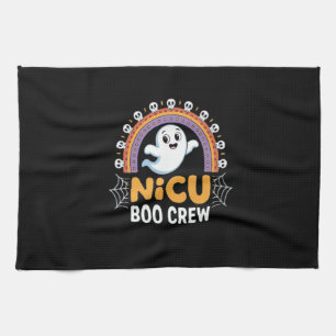 Boo Crew Nurse Halloween for Nurses Ghost Essentia Tea Towel