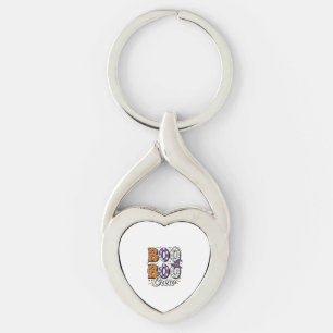 Boo Crew Nurse Halloween Vintage Shirt Design_1 Key Ring