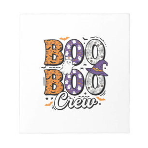 Boo Crew Nurse Halloween Vintage Shirt Design_1 Notepad