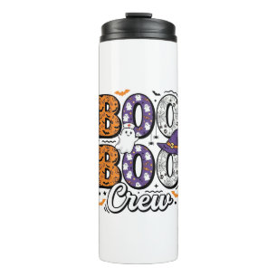 Boo Crew Nurse Halloween Vintage Shirt Design_1 Thermal Tumbler