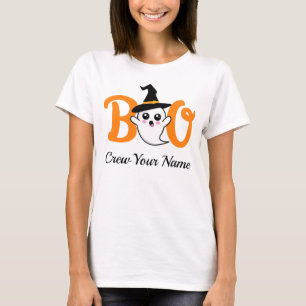 Boo Crew Orange Halloween Family Matching T-Shirt
