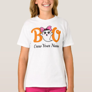 Boo Crew Orange Halloween Family Matching T-Shirt