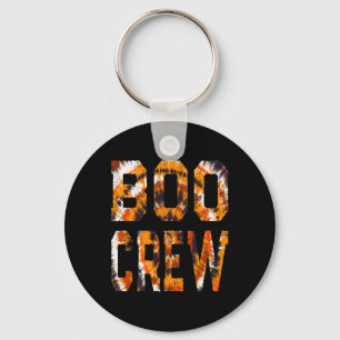 Boo Crew Orange Tie Dye - Matching Halloween Haunt Key Ring