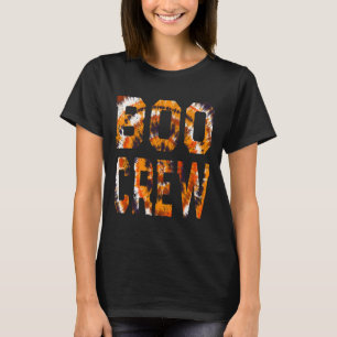 Boo Crew Orange Tie Dye - Matching Halloween Haunt T-Shirt