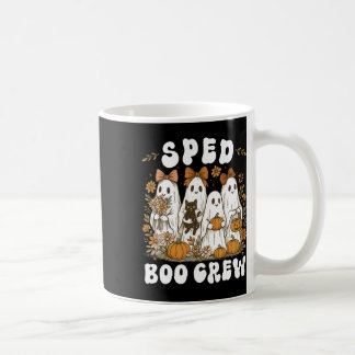 Boo Crew Sped Teacher Wildflower Halloween Ghost P Coffee Mug
