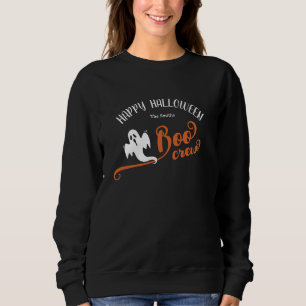 Boo Crew Tiny Ghost Happy Halloween Family Sweatshirt
