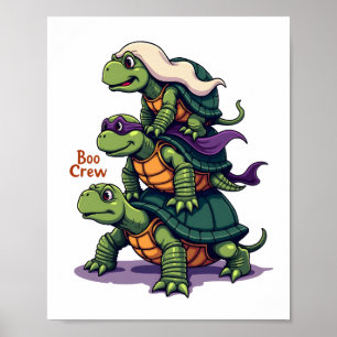 Boo Crew Turtle Poster