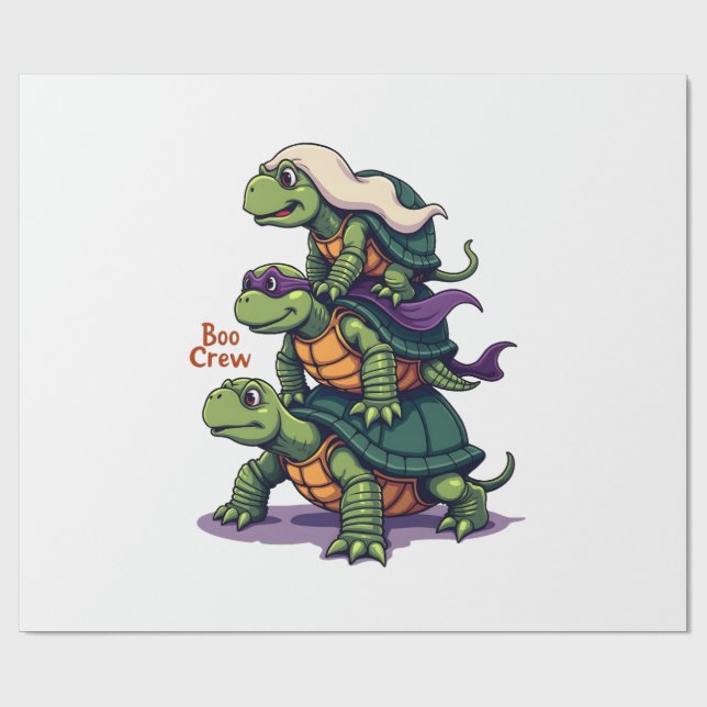 Boo Crew Turtle Wrapping Paper (Flat)