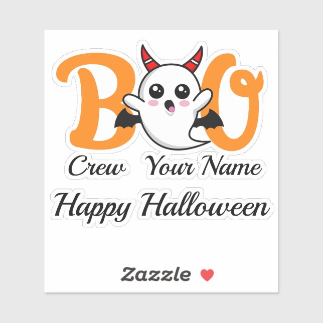 Boo Crew Vampire Halloween custom name  (Sheet)