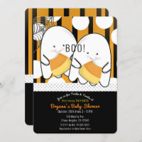 Boo Cute Ghost Twin Boys Halloween Baby Shower
