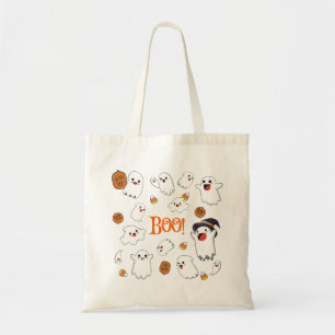 Boo Cute Halloween Ghosts Tote Bag