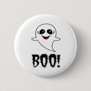 Boo! Cute Little Halloween By Lucas Retro Classic 6 Cm Round Badge