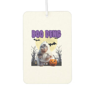 Boo Deng Moo Deng Cute Baby Pygmy Hippo Halloween Car Air Freshener