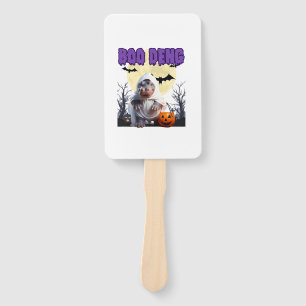 Boo Deng Moo Deng Cute Baby Pygmy Hippo Halloween Hand Fan