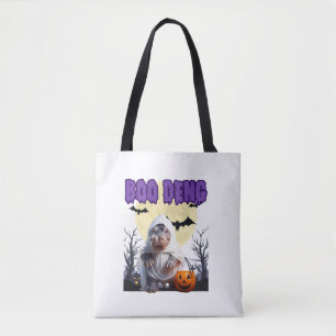 Boo Deng Moo Deng Cute Baby Pygmy Hippo Halloween Tote Bag
