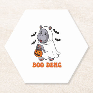 Boo Deng T-Shirt Paper Coaster