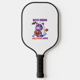 Boo Deng The Halloween Hippo Cute Bouncy Pig Costu Pickleball Paddle