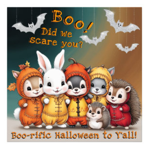 Boo! Did We Scare You? Boo-rific Halloween Kids Photo Print