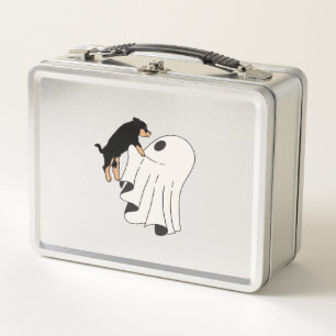 Boo Dog Halloween Dog Spooky Metal Lunch Box