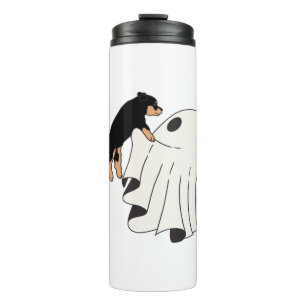 Boo Dog Halloween Dog Spooky Thermal Tumbler