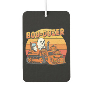 Boo Dozer Ghost Funny Halloween Car Air Freshener
