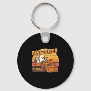 Boo Dozer Ghost Funny Halloween Key Ring