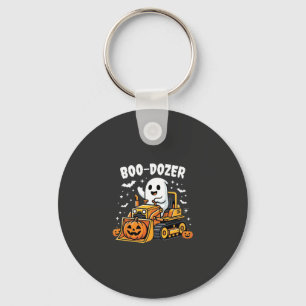 Boo Dozer Halloween Ghost Bulldozer_1 Key Ring