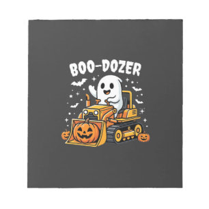 Boo Dozer Halloween Ghost Bulldozer_1 Notepad