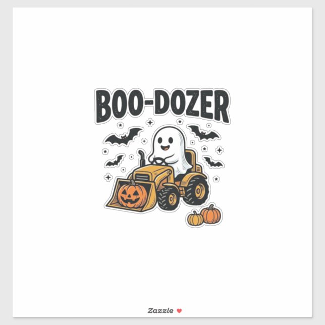 Boo-Dozer Halloween Ghost Bulldozer Design_1 (Sheet)