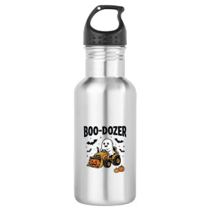 Boo-Dozer Halloween Ghost Bulldozer Design_1 532 Ml Water Bottle