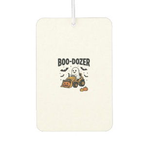 Boo-Dozer Halloween Ghost Bulldozer Design_1 Car Air Freshener