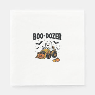 Boo-Dozer Halloween Ghost Bulldozer Design_1 Napkin