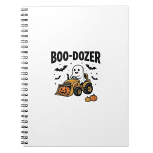 Boo-Dozer Halloween Ghost Bulldozer Design_1 Notebook