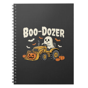 Boo-Dozer Halloween Ghost Bulldozer Design_1 Notebook