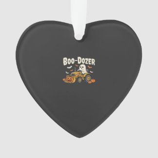 Boo-Dozer Halloween Ghost Bulldozer Design_1 Ornament
