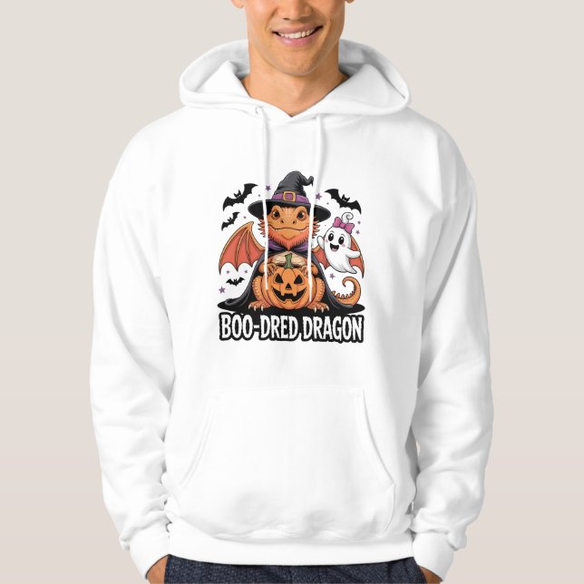 Boo Dred Dragon Halloween Art Hoodie (Front)